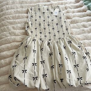 Elegant Black and Cream Mini Dress